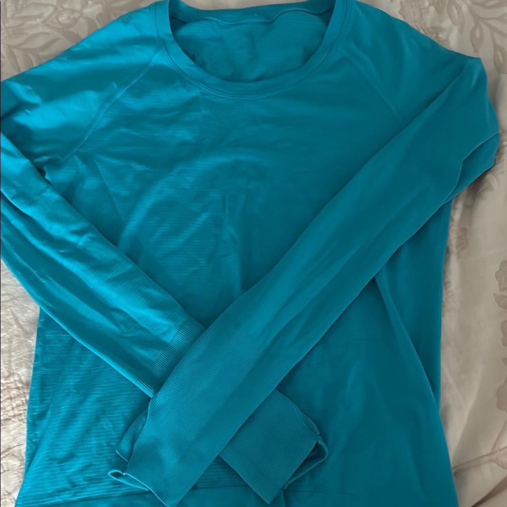 Vibrant Blue Long Sleeve Top